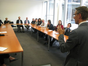 Meeting with Mr. Lars Castelluci, activist of a community foundation and deputy of the SPD (social democrats) in Bundestag